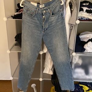 NWT AGOLDE high rise relaxed taper jeans size 26